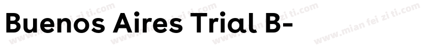 Buenos Aires Trial B字体转换